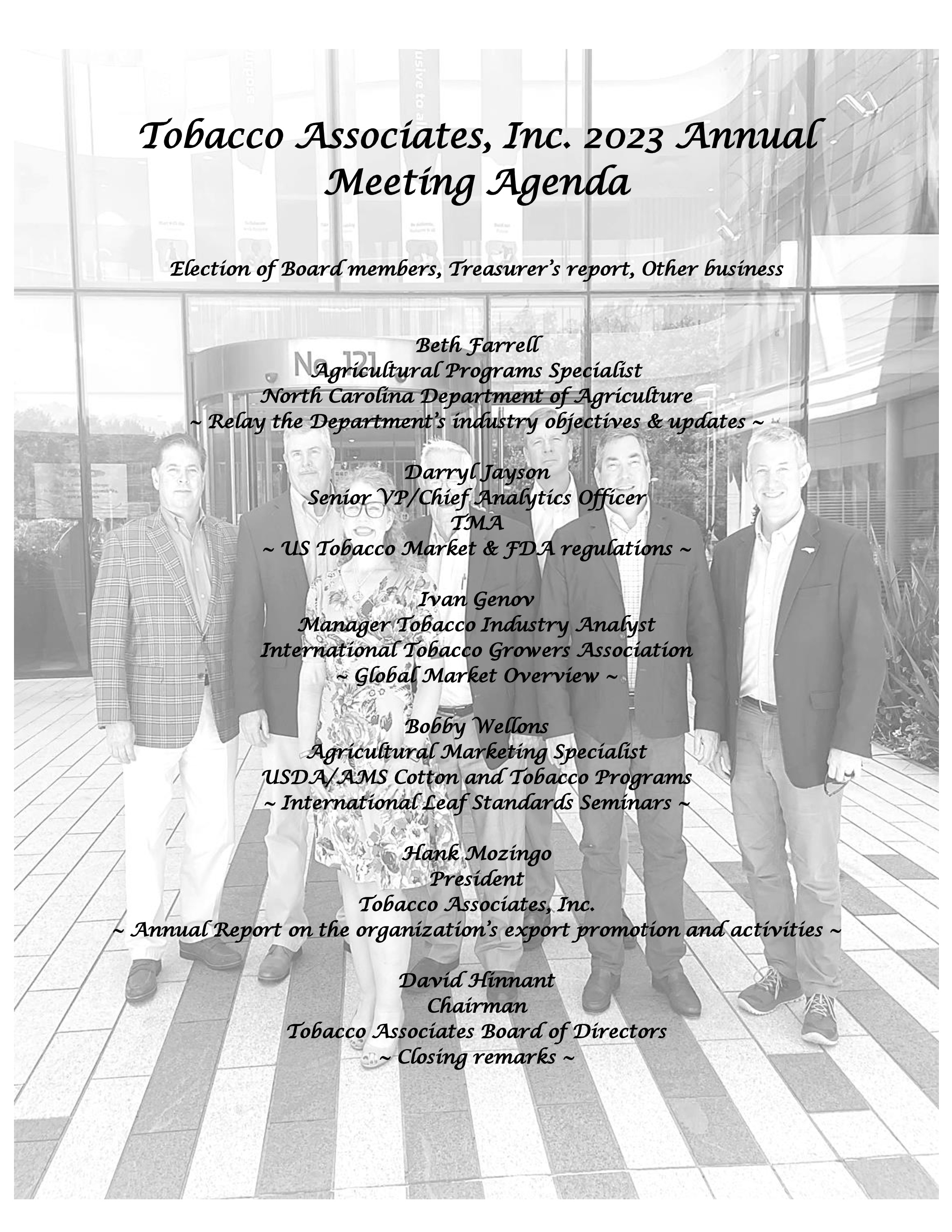 76th Annual Meeting Speakers